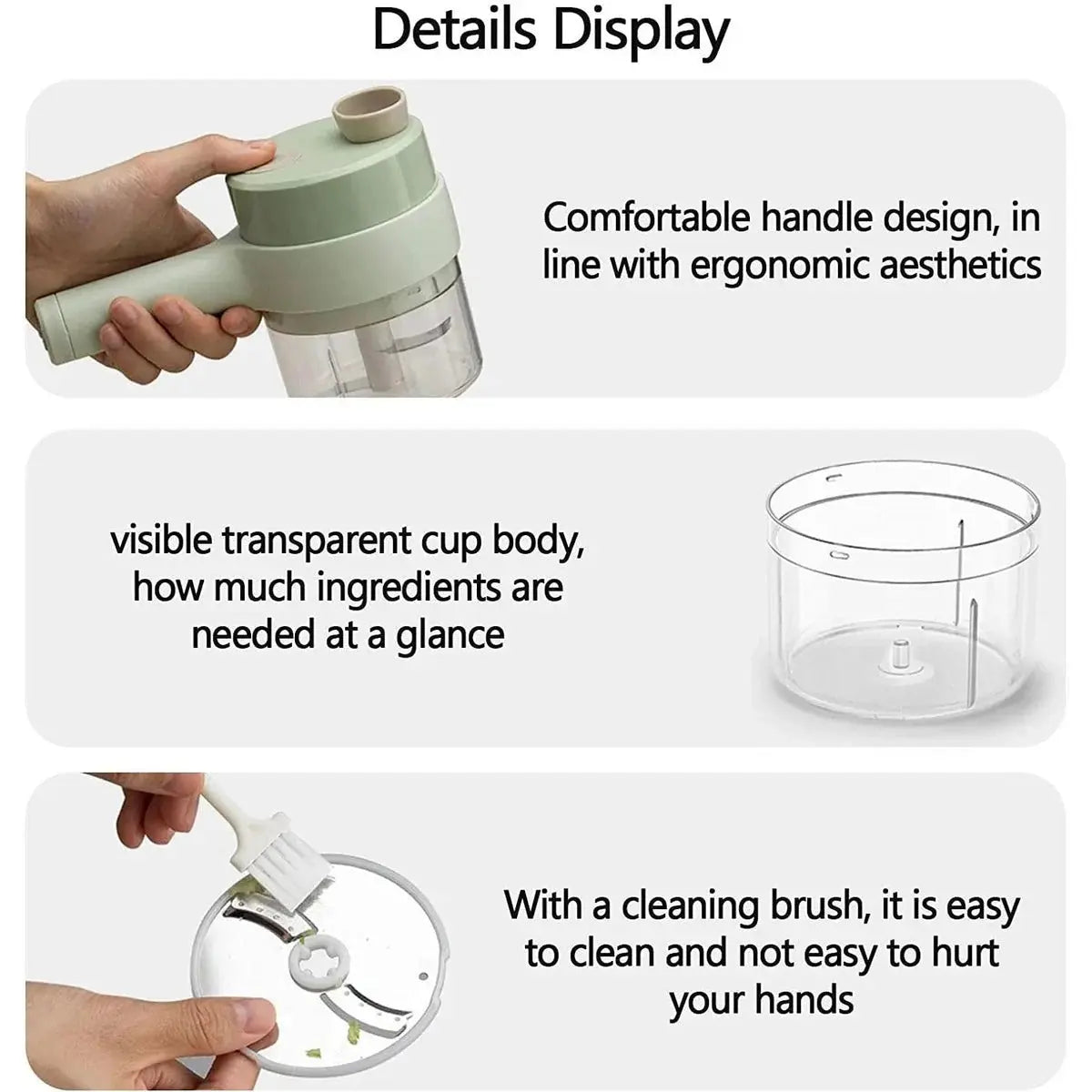 Food Chopper Handheld Liza